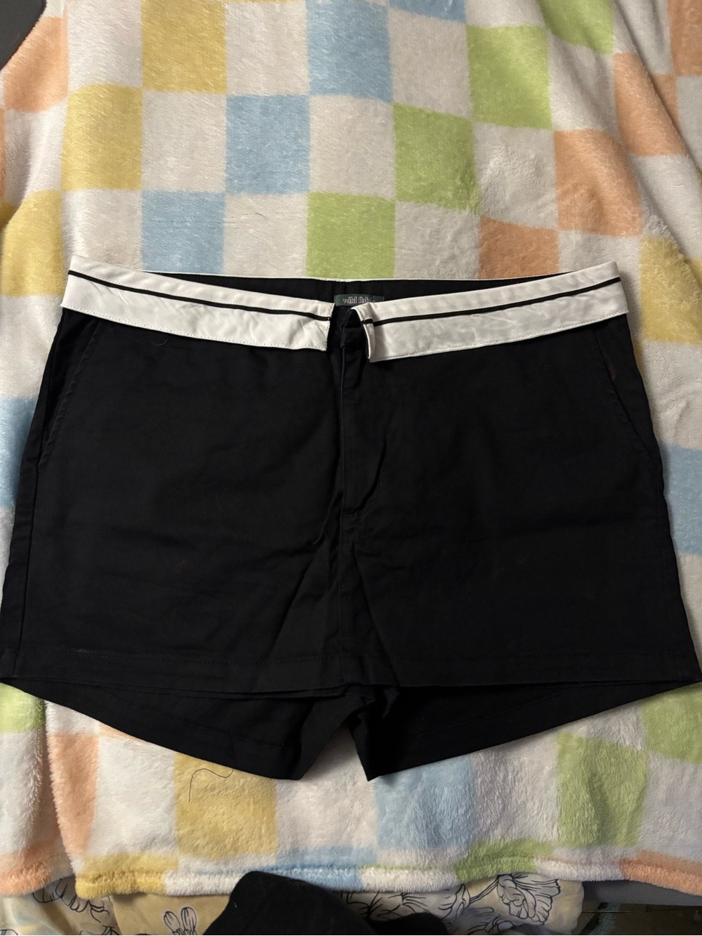 wild fable Black Shorts with White Trim